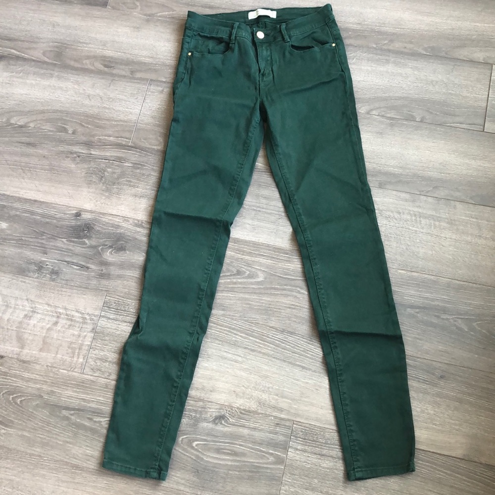 Zara Emerald green jeans size 4
